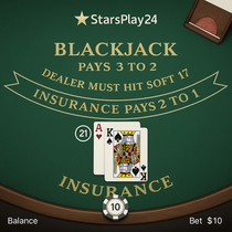 StarsPlay24 - Blackjack Table Game - Classic Card Game
